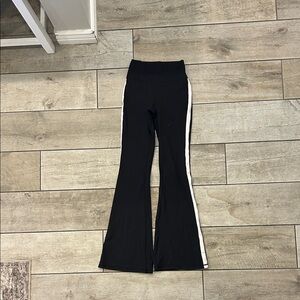 Trendy Kids Flared Leggings with White Stripes